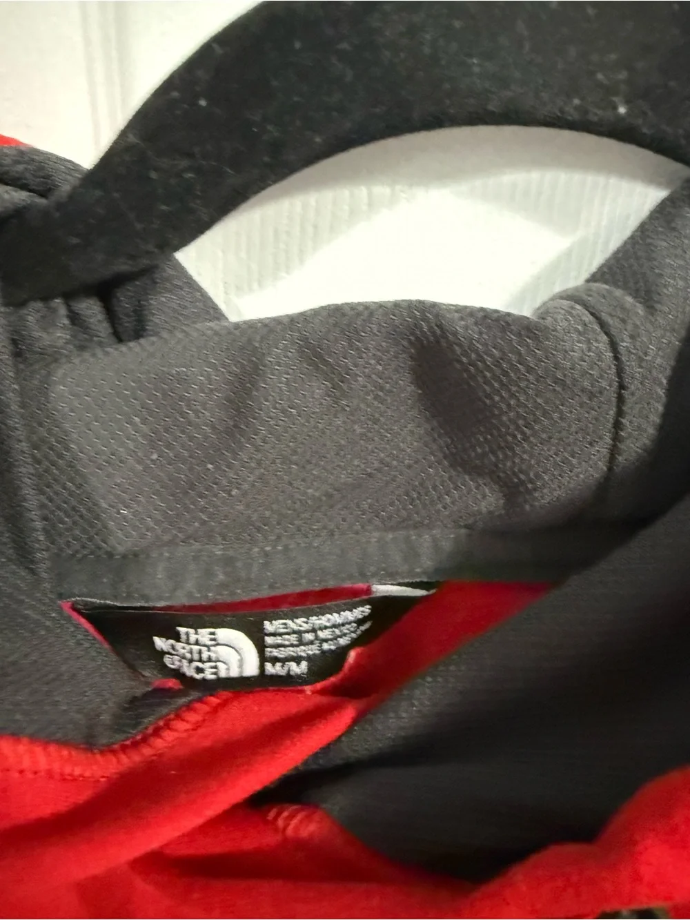 The North Face Men’s Red Pullover Hoodie with Black Logo